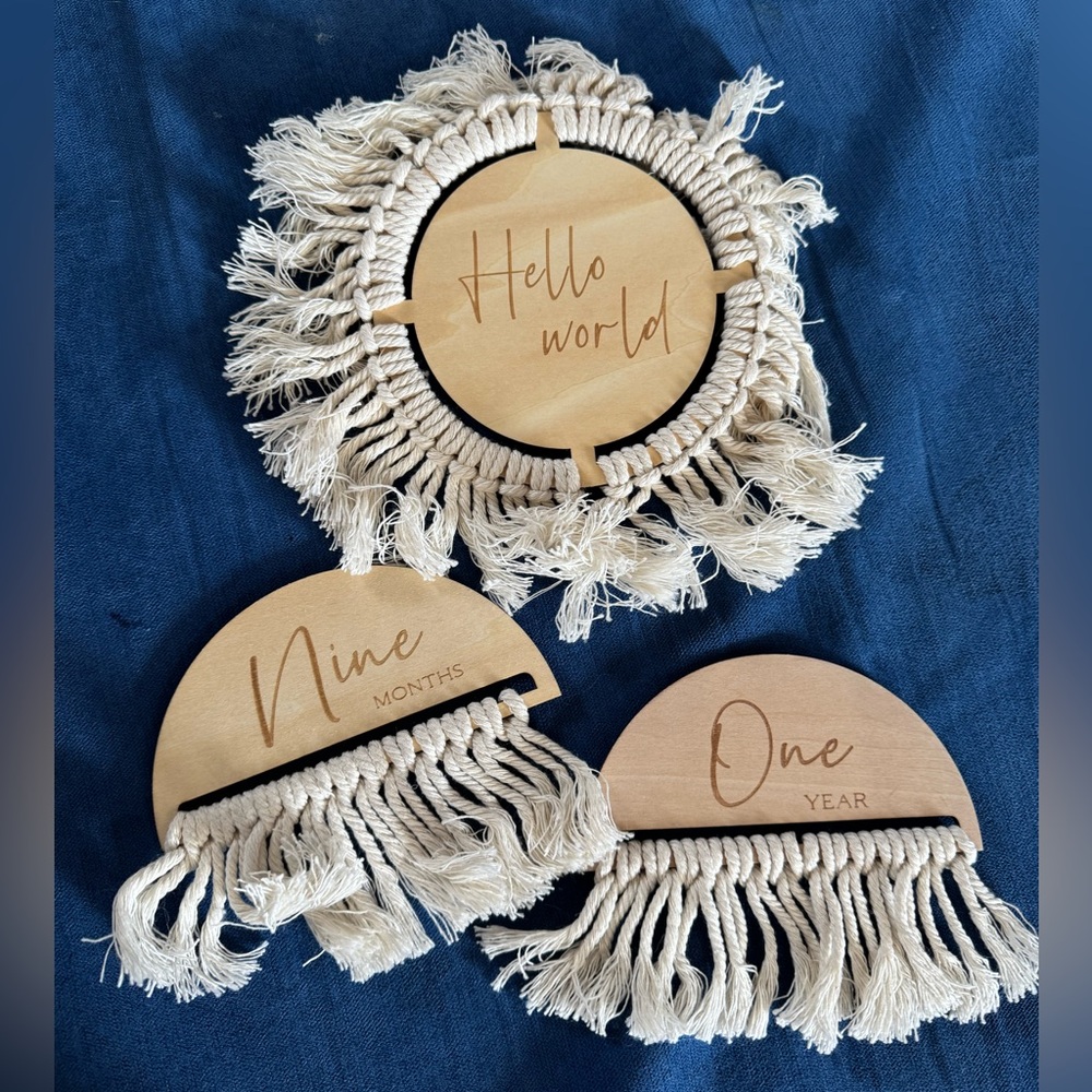 Boho Baby Milestone Signs